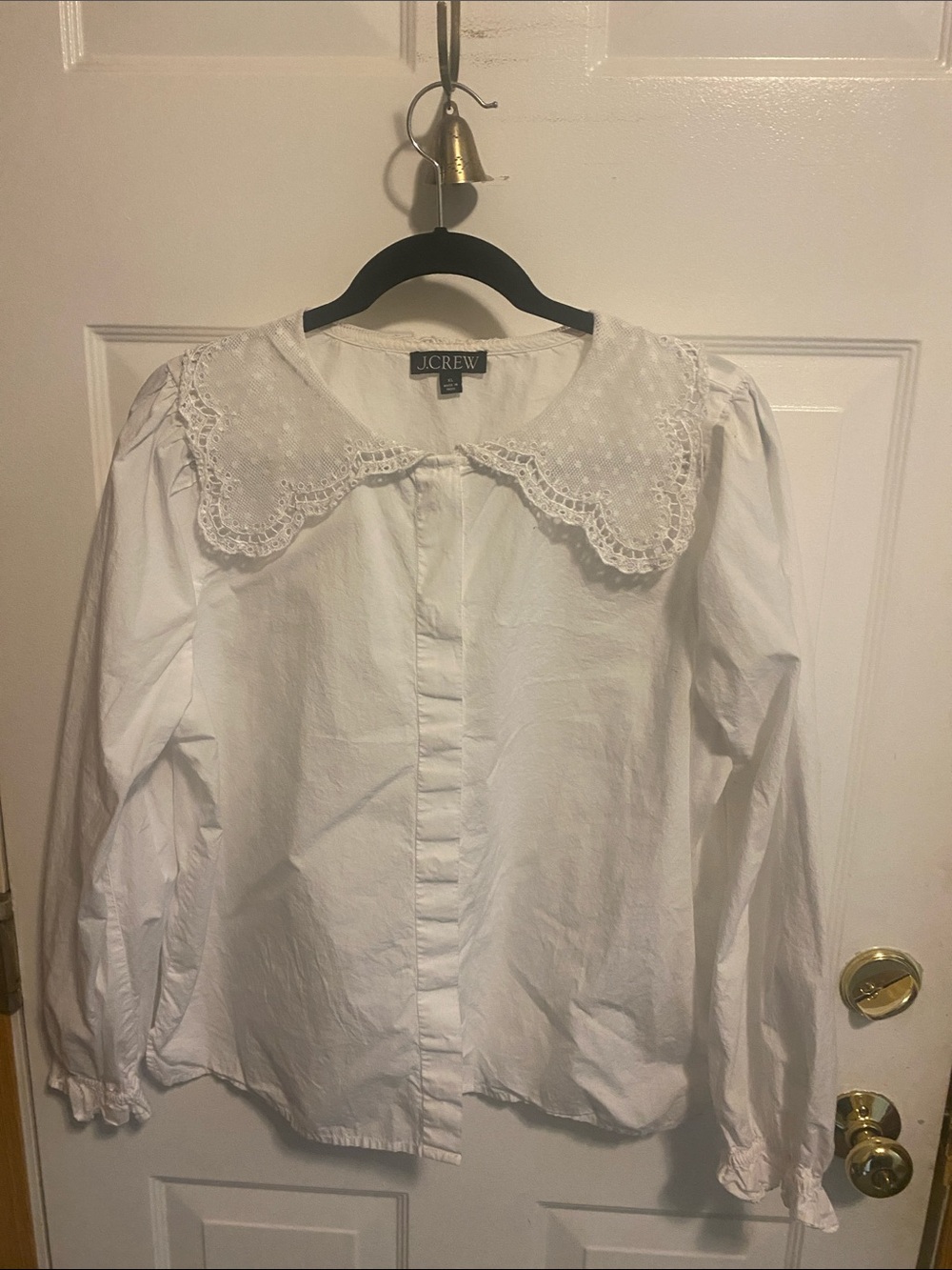 Beautiful J Crew white cotton poplin button down